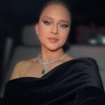 Nelly Karim Instagram - Opening ceremony @redseafilm ✨ Glam team: styling/management@ingie_elmor Dress by @saraonsiofficial makeup artist: @sharifftanyous @charlottetilburyarabia hair: @ahmed__mounir Jewelery: @noorashamsijewellery Jewelery curation: @ajourconsultancy Jeddah, Saudi Arabia
