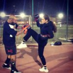 Nelly Karim Instagram - Let’s do this 💪 @coach_yassin #training #nellykarim_official #nellykarim