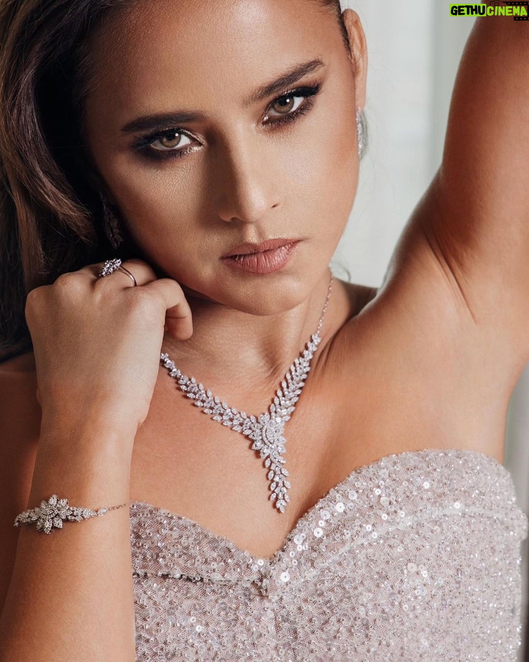 Nelly Karim Instagram - Glow with @lazurde Photographer: @bilohussein Producer/stylist/talent manager: @ingie_elmor Dress: @saraonsiofficial Head of production: @mohamed_elmor Art director: @muckybermawy Hairstylist: @krissbeautysalons MUA: @abdallahelrefaeii Special thanx @menatallah_hanafy The St. Regis Cairo
