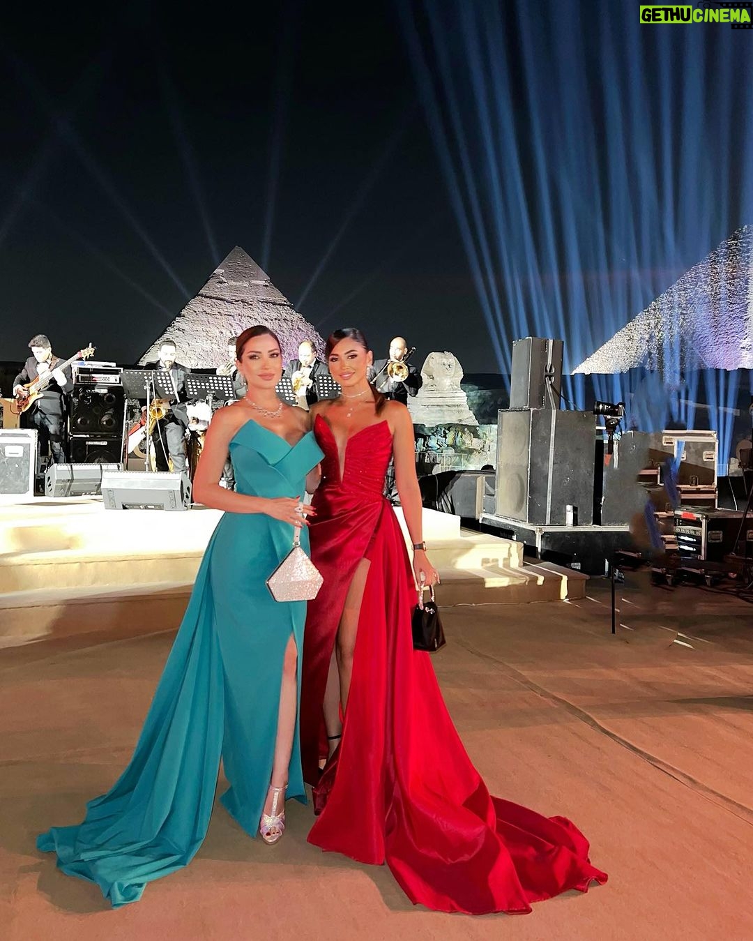 Nesreen Tafesh Instagram - About last night ✨ Thank u @stregiscairo and @iramjewelry_ for this amazing and magical night 🌹 Dress by : @nourfathallah Make up by : @nour.kadi.makeupartist Hair style by : @anas.kwefaty.hairdresser Jewelry by @iramjewelry_ Cairo, Egypt