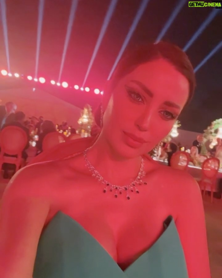 Nesreen Tafesh Instagram - About last night ✨ Thank u @stregiscairo and @iramjewelry_ for this amazing and magical night 🌹 Dress by : @nourfathallah Make up by : @nour.kadi.makeupartist Hair style by : @anas.kwefaty.hairdresser Jewelry by @iramjewelry_ Cairo, Egypt