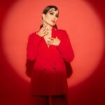Nesreen Tafesh Instagram - dramatic valentine’s mode ♥️ Shot by : @samehelsebaay Make up : @makeup_ahmedshawky Hair style : @maherderke Outfit : @eslam_saad_designer