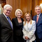 Newt Gingrich Instagram - @callygingrich It was an honor and pleasure to meet Italian Prime Minister Meloni this week at a luncheon in the Capitol hosted by Speaker Kevin McCarthy. 🇺🇸🇮🇹 Capitol Building