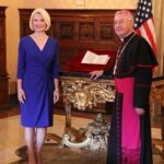 Newt Gingrich Instagram - @callygingrich It was an honor to repatriate the #ColumbusLetter, a priceless piece of cultural history, to the Vatican Library #OTD in 2018. 🇺🇸🇻🇦