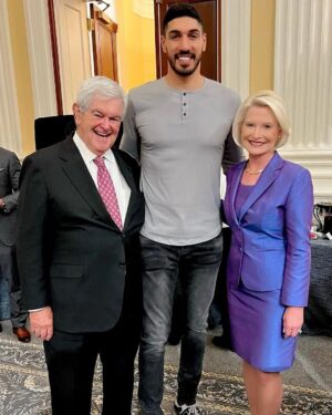 Newt Gingrich Instagram - @callygingrich Newt and I were honored to attend the Capitol Hill screening of Sound of Freedom hosted by Speaker Kevin McCarthy. 🇺🇸