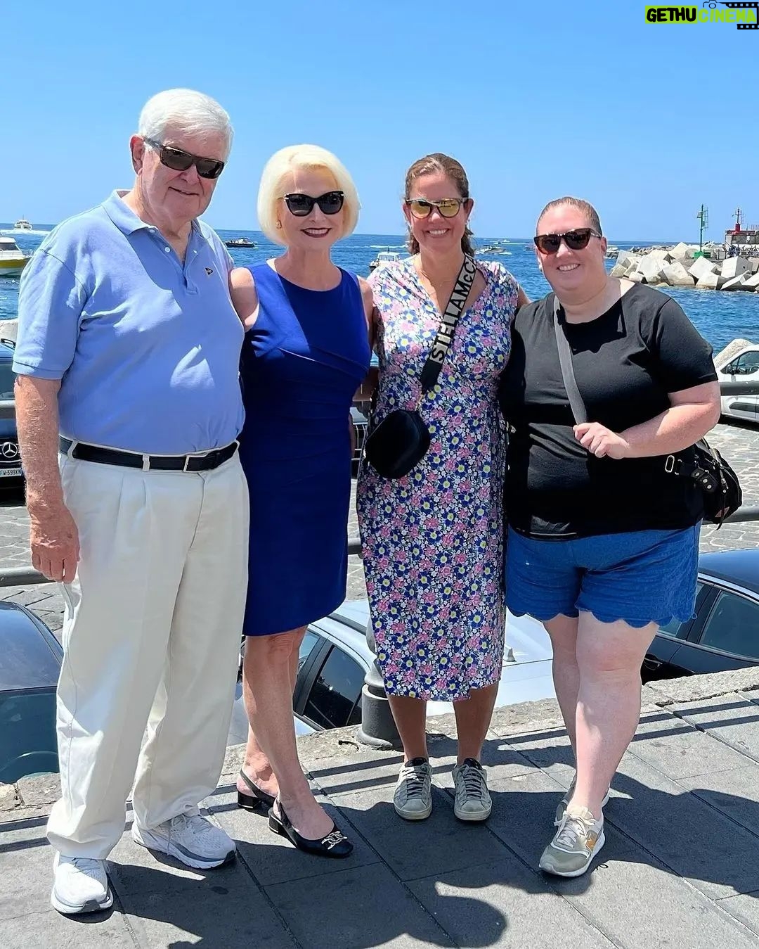 Newt Gingrich Instagram - @callygingrich Beautiful day in Amalfi!🇮🇹 Amalfi, Italy