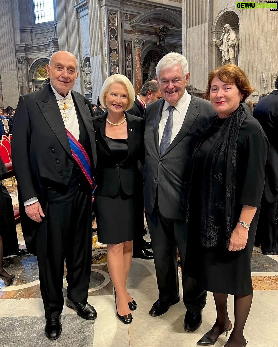 Newt Gingrich Instagram - @callygingrich Beautiful Mass at St. Peter’s Basilica today on the Solemnity of Saints Peter and Paul