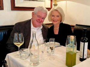 Newt Gingrich Instagram - @callygingrich Lunch at our favorite 300 year old restaurant in Tivoli 🇮🇹✨