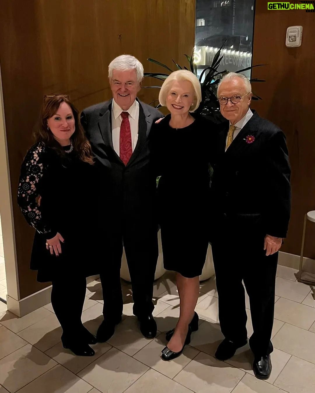 Newt Gingrich Instagram - @callygingrich Beautiful evening with friends 🌺