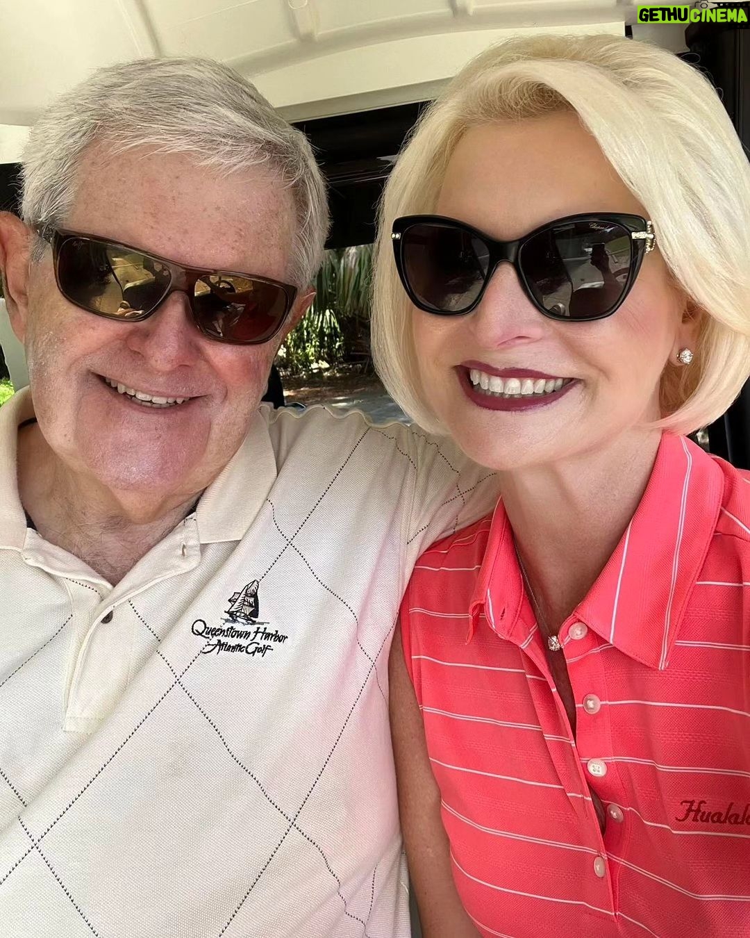 Newt Gingrich Instagram - @callygingrich Have a great weekend!☀️⛳️ Quail West Golf and Country Club
