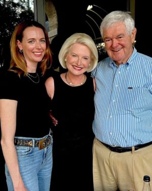 Newt Gingrich Instagram - @callygingrich Great evening with Leah Rudick in Naples! ☀️