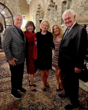 Newt Gingrich Instagram - @callygingrich Great to recently be with the America First Policy Institute in Palm Beach. 🇺🇸