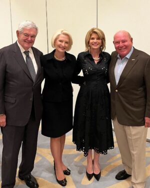 Newt Gingrich Instagram - @callygingrich Great to recently be with the America First Policy Institute in Palm Beach. 🇺🇸
