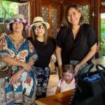 Nia Dinata Instagram - We lift each other up, always. Sahabat rasa keluarga, sepupu rasa adik sendiri, cucu keponakan rasa cucu sendiri, meresapi oksigen Sanur, air laut dan pasirnya sampai masuk mata, dinikmati semua mumpung masih bisa memilih untuk jauh dari bisingnya aneka turis turis Bali yang akhir akhir ini sering lupa diri. Semoga akhir pekan ini menyehatkan kita semua🙏🏼 #whatliftsyou #sanur #oldbali #niamaste