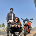 Nia Sharma Instagram - Sunday Morning Rideeee Scenes My way or The Highway 🛣️…. @vinayyshrma Bangalore, India