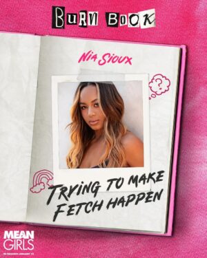 Nia Sioux Instagram - You may see this face in the new Mean Girls movie😏 so thrilled to be a part of something so iconic! My first big screen debut🥹 go watch Mean Girls Jan 12th💗