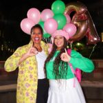 Nia Sioux Instagram - the yard just got a whole lot prettier💕💚 #alphakappaalpha #alphagamma UCLA