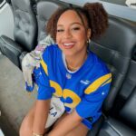 Nia Sioux Instagram - first rams game was a success🏈💙💛 SoFi Stadium