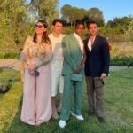 Nicholas Galitzine Instagram - Fendi boy had a fun weekend @silviaventurinifendi delivered a stunning collection I can’t wait to wear. So proud to represent this brand. Coming to a city near you… #FendiSS24 @silviaventurinifendi @fendi @delfinadelettrez