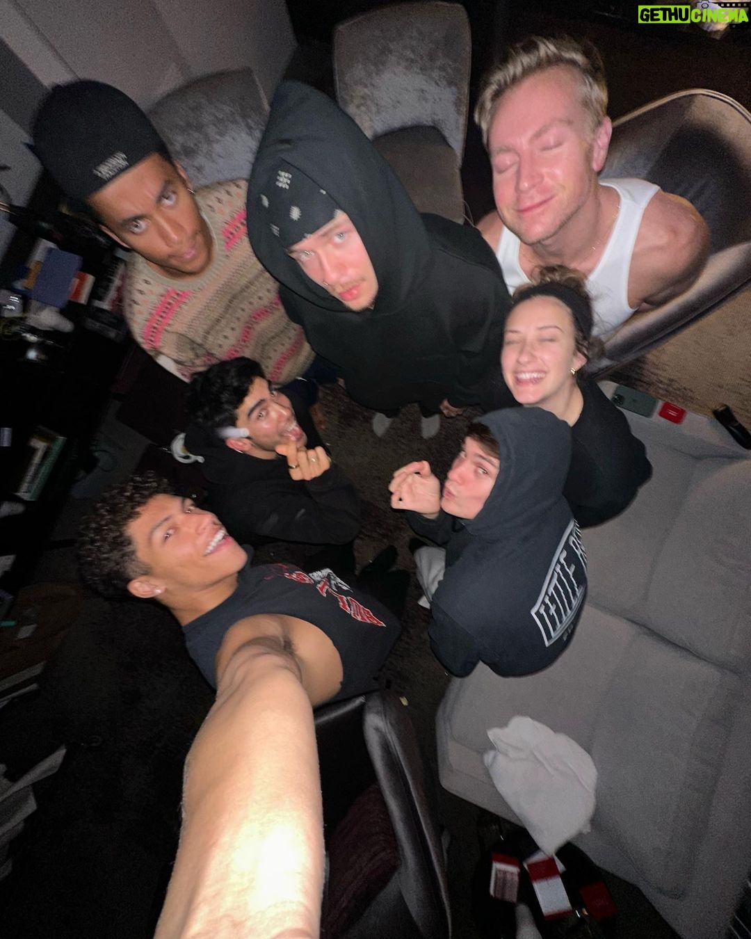 Nicholas Galitzine Instagram - Last night these lil mates wrapped on our movie. I can’t wait for you guys to see their incredible work. You’ve made my experience such a joy and I’m going to be completely lost without you. You’ll be seeing A LOT more of them on my page @danivitale @scott_myrick @jaidenanthonyy @itsslavik @dakotaadan and Raymond, I love you all.