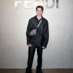 Nicholas Galitzine Instagram - What an honor to be with @fendi for their #fendibaguette collection @mrkimjones @silviaventurinifendi