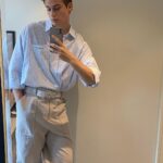 Nicholas Galitzine Instagram - Purple Hearts press in @dior