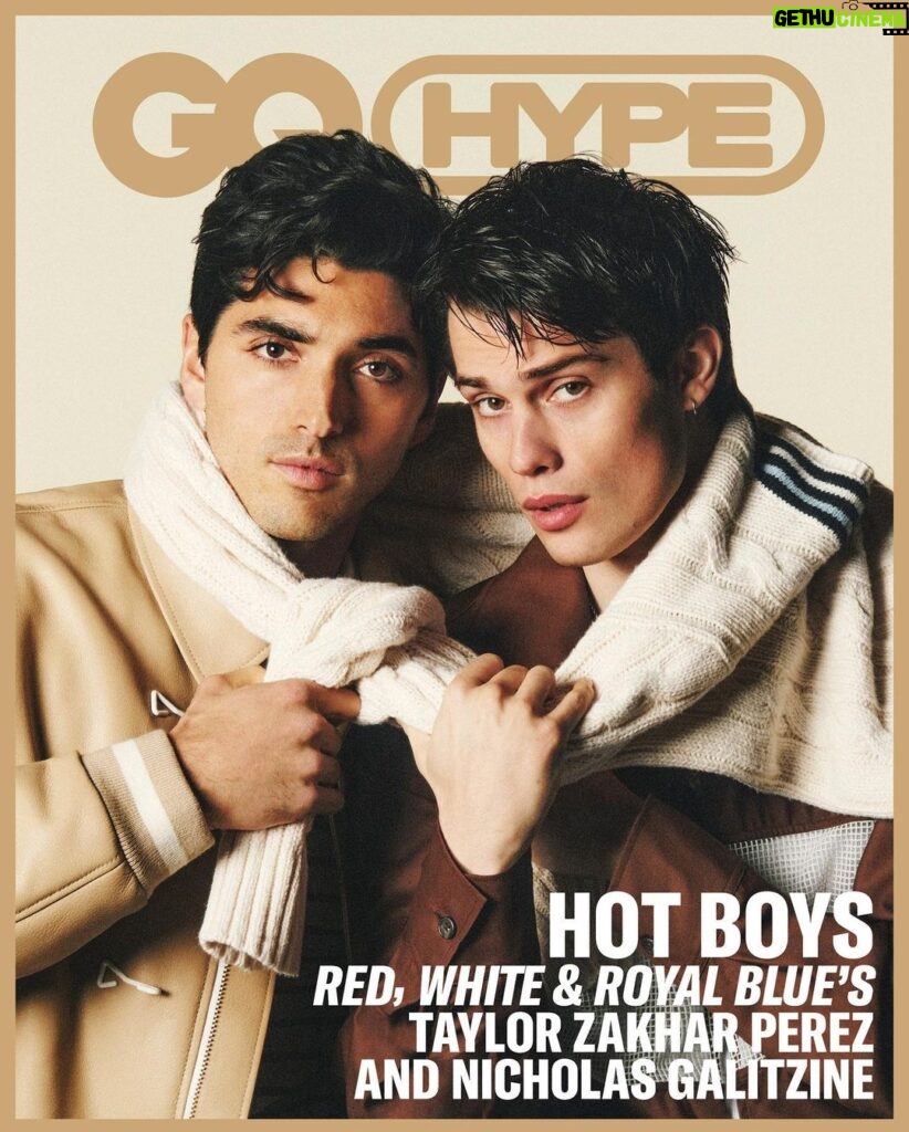 Nicholas Galitzine Instagram - So proud to be on the cover of @gq with my partner in crime @taylorzakharperez talking all things @rwrbonprime
