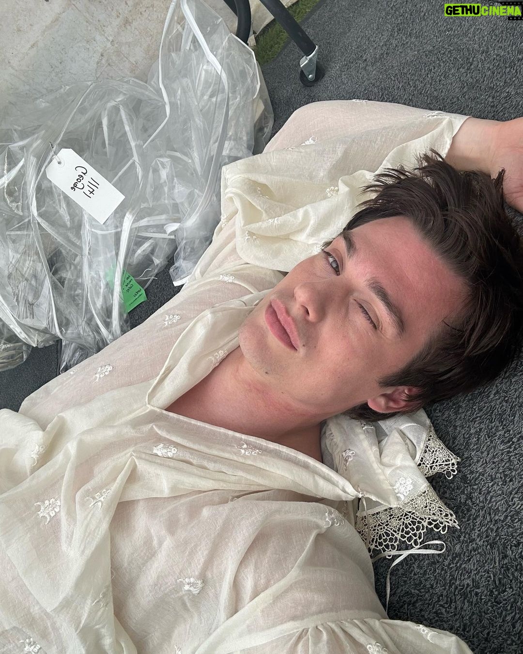 Nicholas Galitzine Instagram - That’s a WRAP on Mary & George. The last 6 months have been an adventure - broken ankles, horse rides, mountain climbs, dances, sexy times….and I’m blessed to have spent it with some of the most incredible, talented, hardworking people I’ve ever met. George Villiers has been a thrill to play, and I can’t wait for you all to meet him.