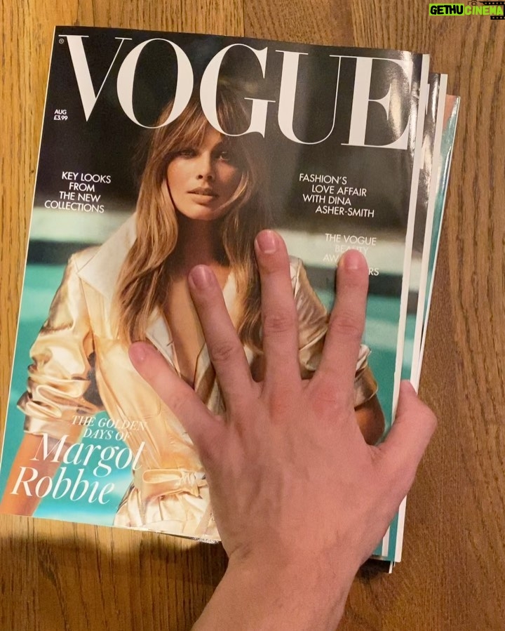 Nicholas Galitzine Instagram - Can’t lie it is a bit weird to see myself in @voguemagazine for the first time. At the end of the day we’re all people, and we all have our own obstacles to overcome, even Margot on the cover there. It makes me think back to my days catering fashion events, serving food to my hero’s at dinner parties, working at a frozen yoghurt shop. (I had many part time jobs). As cliche and tired as it may sound, don’t let the obstacles disuade you. They’re all part of your character arc. Another page in the story. Until one day they’ll say you lived a charmed life. 😉 Thanks for having me @britishvogue