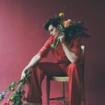 Nicholas Galitzine Instagram - So long as you’re home by Midnight✨ I had such a magical time taking photos with @flauntmagazine for their ‘In the Garden’ issue, which is live on their website now. It might be the wild, nature boy inside me, but I felt so at home being adorned in flowers and having a laugh. 📸 @jasonhetheringtonstudio 🖌 @liztaw 👕 @millermode