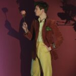 Nicholas Galitzine Instagram - So long as you’re home by Midnight✨ I had such a magical time taking photos with @flauntmagazine for their ‘In the Garden’ issue, which is live on their website now. It might be the wild, nature boy inside me, but I felt so at home being adorned in flowers and having a laugh. 📸 @jasonhetheringtonstudio 🖌 @liztaw 👕 @millermode