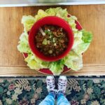 Nicholle Tom Instagram - I made chicken lettuce cups! Reminds me of a sunflower 🌻 thanks @blakeclendenin for the fabulous recipe! Xoxo