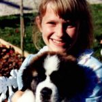 Nicholle Tom Instagram - A Throwback Thursday Special! Yup, yup... That’s me! Back in the day! I’ve always loved dogs-especially poodles but this St. Bernard will always have a very special place in my heart! ♥️ 🐶 #beethoven #ryce #90s #nostalgia #tbt #nicholletom