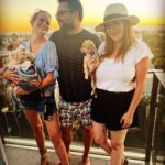 Nicholle Tom Instagram - Loving sunset looks… #HappyBirthdayJosey #iLoveYou @hihoneyjose @carriecarebear @wee.lil.eloise #day206 #365daysofchesty