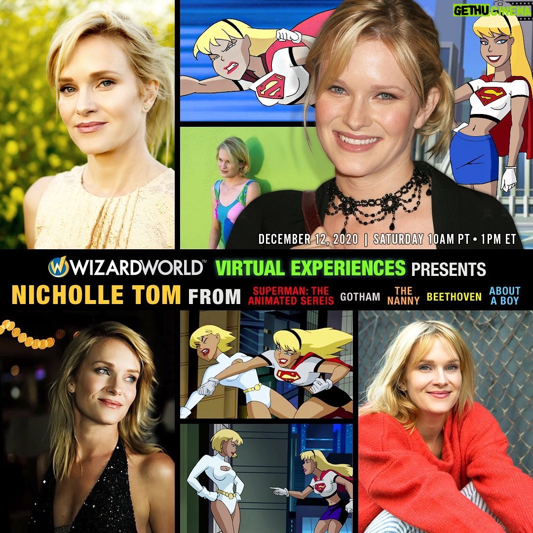Nicholle Tom - 707 Likes - Super excited about this virtual meet & greet! Zoom over and join me along with these super great folks #AndreaRomano @RealKevinConroy @thelorenlester @phillamarr & @RealJohnGlover for a FREE LIVE Q&A & more!
Attend Q&A SAT DEC 12 @ 10am PT/1pm ET!
🎟️wizardworldvirtual.com Dec 12-19 2020 #WizardWorldVirtualExperiences #DCVirtualExperiences #DCAnimated