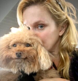 Nicholle Tom Instagram - I’m my mommy’s new mask! She says I’m just as good as any #N95 except for my fur going up her nose when she breathes… #NOTCDCapproved #day54 #365daysofchesty @chestychew
