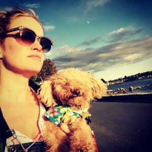 Nicholle Tom Instagram - Looking forward to the week ahead! ☺️ #day38 #365daysofchesty #poodle