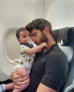 Nick Bateman Instagram - Beginning vs End of the flight ✈️ #firstflight LAX - Los Angeles International Airport