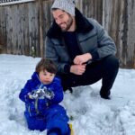 Nick Bateman Instagram - First time seeing snow ❄️ Oakville, Ontario