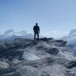 Nick Bateman Instagram - 14’000 ft up for BVLGARI MAN GLACIAL ESSENCE 🏔 Only accessible by helicopter I feel privileged to be one of the few humans to step foot on these mountains and glaciers. Thank you to @bulgariparfums and @bulgari for pushing the limits to show the elements #unforgettable Aosta Valley