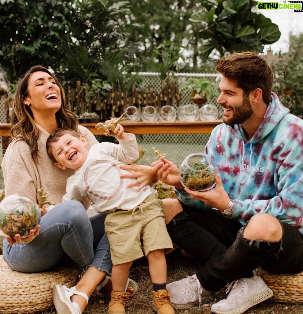 Nick Bateman Instagram - THE BIG TWO! HAPPY BIRTHDAY to my lil man ❤️ Love you son • • Big thank you to; Florals, Decor & Planning: @openingnflowers DIY Terrarium Bar: @Bloomservice.co Photography: @Lcoulterphoto Furniture: @special_event_rentals Place Settings: @Tabletalesto Cake: @pastrybynikki Dinos: @Indianriverreptile for making CHASES 2nd BIRTHDAY party unforgettable Canada