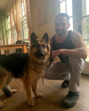 Nick Groff Instagram - Another amazing day filming Death Walker Thank you to LandShark German Shepherds -Zoey my new friend was incredible today! @deathwalkerseries @landsharkgsdohio