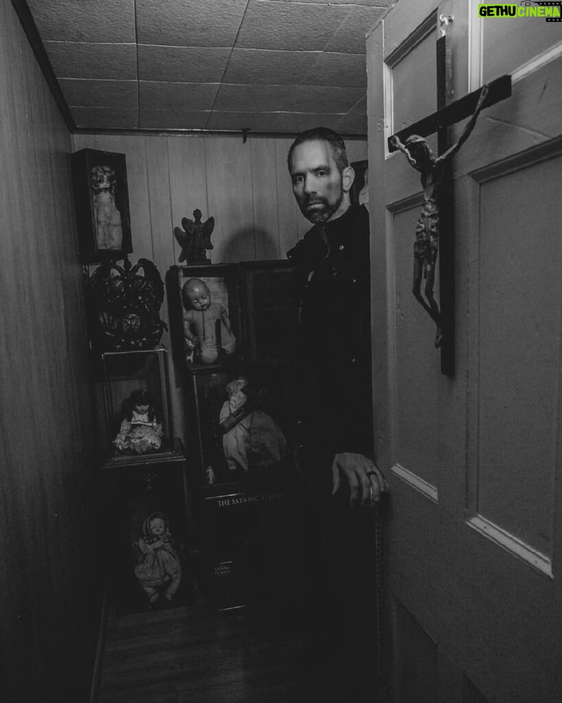 Nick Groff Instagram - Would you investigate Alone in complete darkness in here? Extremely haunted! Something pulled my arm in this room filled with negative objects!