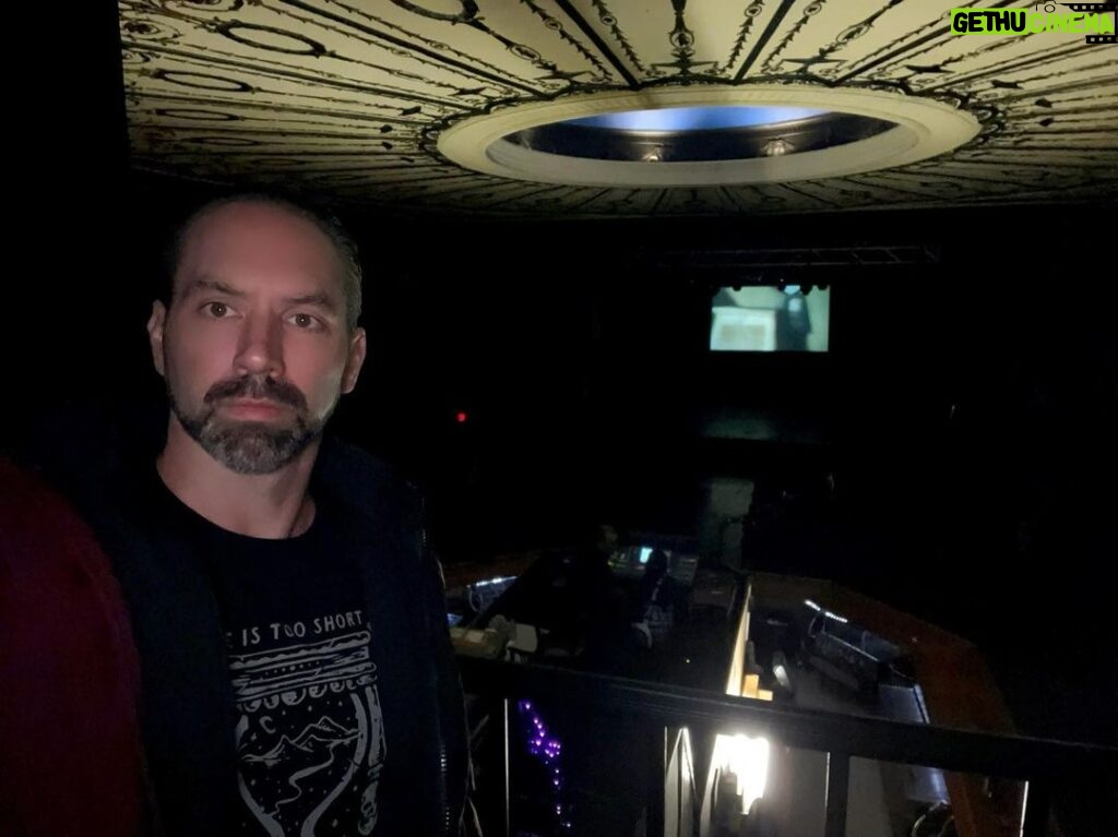 Nick Groff Instagram - One of the most #haunted theaters I’ve ever investigated!! TONIGHT WE PREMIERE DEATH WALKER season 4 inside this #creepy location! Get ready for all who are attending! #goosebumps #deathwalker #nickgroff #rapidstheater #october #ny