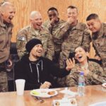 Nick Zano Instagram - My understanding of war and the impact it has was forever changed after a #uso trip to #afghanistan . To all of our servicemen and women, today and decades past THANK YOU. This picture is special to me, making a few of our troops laugh in a plywood mess hall in the middle of #Afghanistan even for a moment still gives me joy. Happy #veteransday and thank you all for your sacrifices.