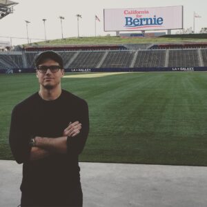 Nick Zano Instagram - Here in #Carson at #berniesanders rally, speaking in 30