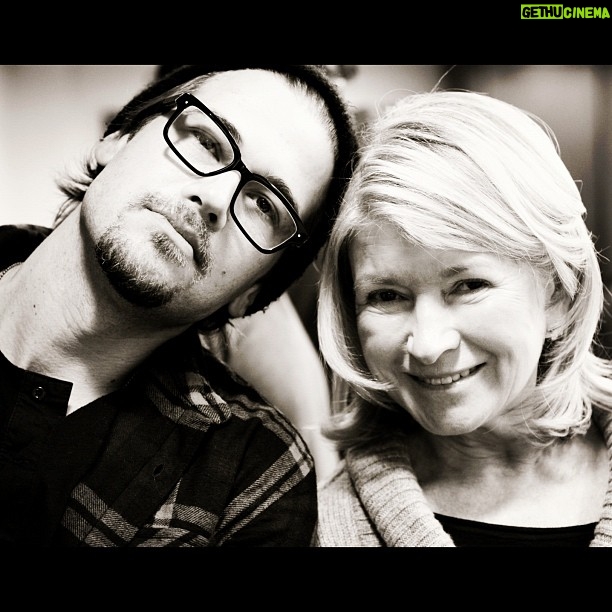 Nick Zano Instagram - Just a couple of kids from Nutley, NJ. Me & Martha Stewart.