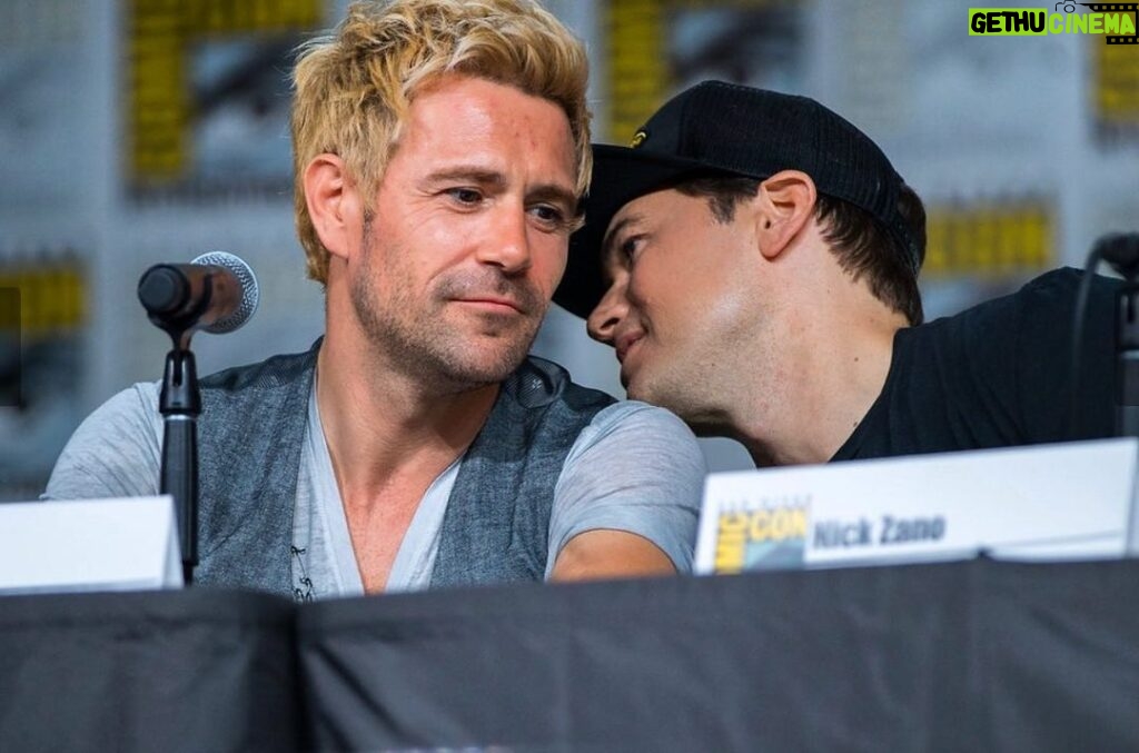 Nick Zano Instagram - Me whispering: “I’m going to use this photo as your birthday post....” #happybirthday @mattryanreal 🔥🧙‍♂️ Comic Con San Diego