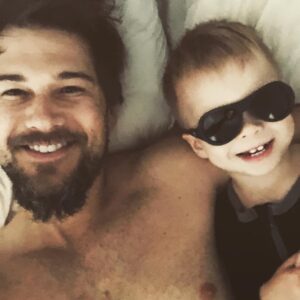 Nick Zano Instagram - This showed up in my bed at 6am today, not entirely sure where he found these glasses...
Here’s a little something for everyone...
I never met my father, I’ve only seen one picture of him, he’s alive and well (I assume)... I’ve had a grandfather and a step dad growing up but mostly it was my mom, grandmother and sisters so this whole father/son dynamic is new to me and I’m trying to figure it out in real time. 
BUT out of not having a father there were kind men who came in and out of my life who shared lessons about things that were important to them... I picked up all these wonderful bits about life, love, regret, happiness and everything else they wish someone would have told them... I am grateful to those men who took the time to share life (fatherly)wisdom w me... I share this with you because I’m grown as hell now and if there’s a young person around you with out a father give them some kindness and guidance it may surprise you how far that goes with them... We got to take care of each other it’s the right thing to do✌️❤️... #happyfathersday