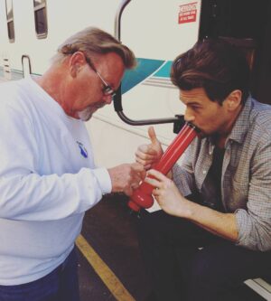 Nick Zano Instagram - #tbt to the time I was guest starring on #Mom and they wanted to do a bong rehearsal before taping... It went well.